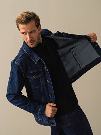 Xint Mavi Regular Fit Denim Ceket