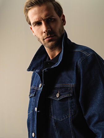 Xint Mavi Regular Fit Denim Ceket