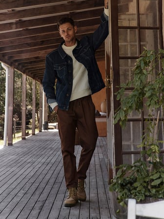 Xint Lacivert Regular Fit Denim Ceket