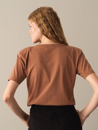 Xint Camel Regular Fit Vatkalı Tişört