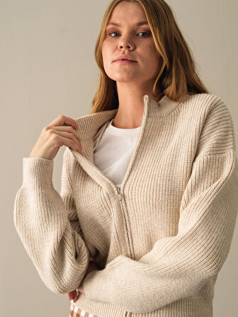 Xint Bej Pamuklu Oversize Hırka