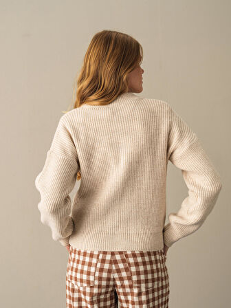 Xint Bej Pamuklu Oversize Hırka