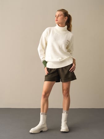 Xint Ekru Big Oversize Kazak