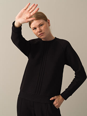 Xint Siyah Regular Fit Sweatshirt