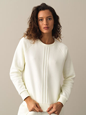Xint Ekru Regular Fit Sweatshirt