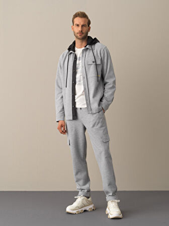 Xint Gri Regular Fit Gömlek Ceket