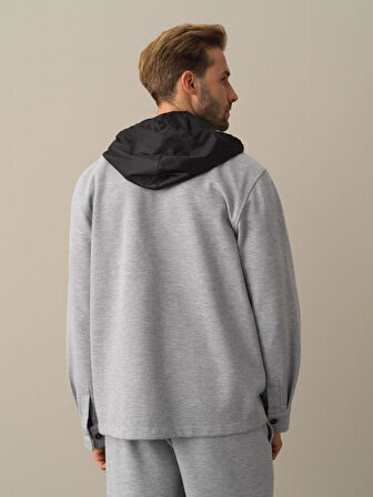 Xint Gri Regular Fit Gömlek Ceket