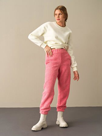 Xint Pembe Polar Sweat Pantolon