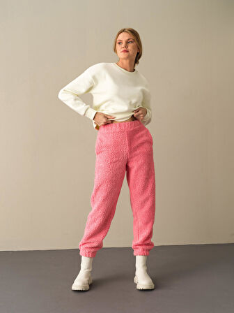 Xint Pembe Polar Sweat Pantolon