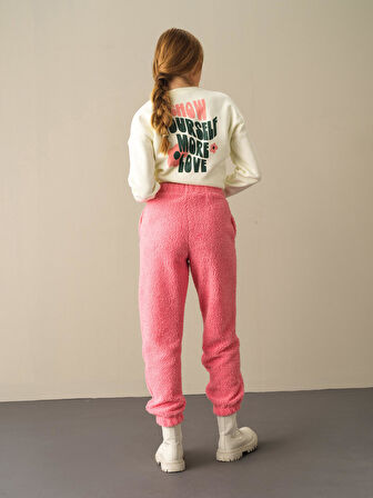 Xint Pembe Polar Sweat Pantolon
