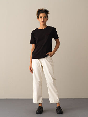 Xint Siyah Regular Fit Tişört