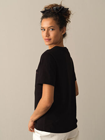 Xint Siyah Regular Fit Tişört