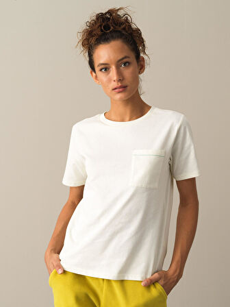 Xint Ekru Regular Fit Tişört