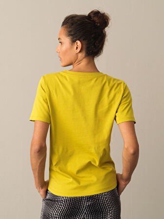 Xint Sarı Regular Fit Tişört
