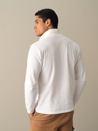 Xint Beyaz Polo Yaka Fit Basic Tişört