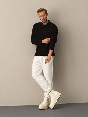 Xint Siyah Polo Yaka Fit Basic Tişört