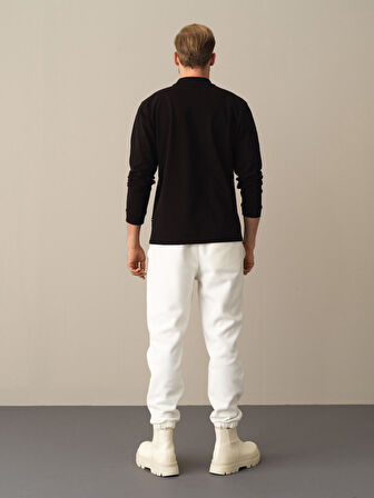 Xint Siyah Polo Yaka Fit Basic Tişört