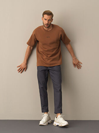 Xint Camel Oversize Baskılı Sweatshirt
