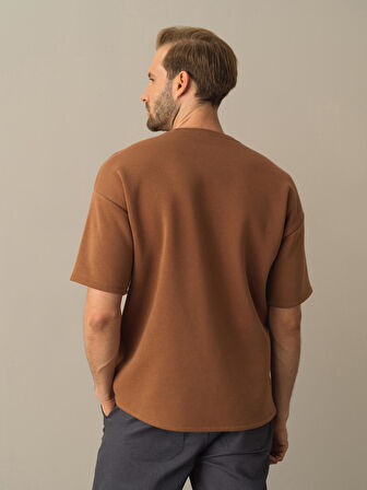 Xint Camel Oversize Baskılı Sweatshirt