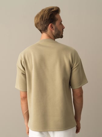 Xint Yeşil Oversize Baskılı Sweatshirt