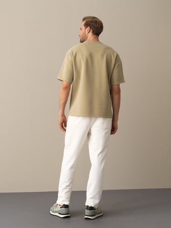 Xint Yeşil Oversize Baskılı Sweatshirt