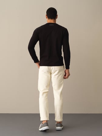 Xint Siyah Regular Fit Baskılı Tişört