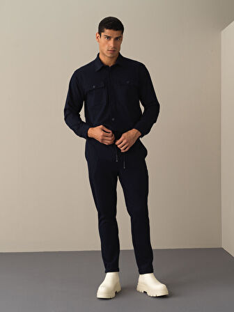 Xint Lacivert Regular Fit Jogger Pantolon