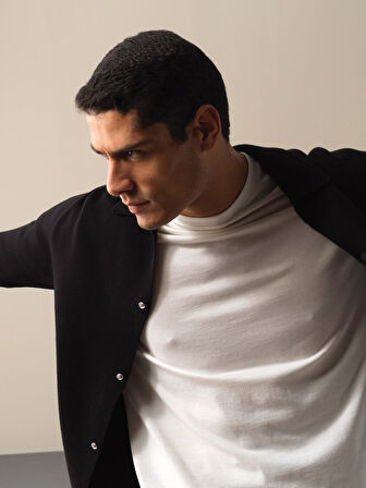 Xint Siyah Regular Fit Hırka