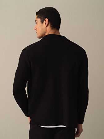 Xint Siyah Regular Fit Hırka