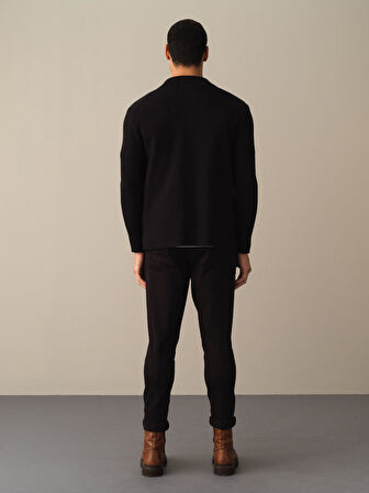 Xint Siyah Regular Fit Hırka