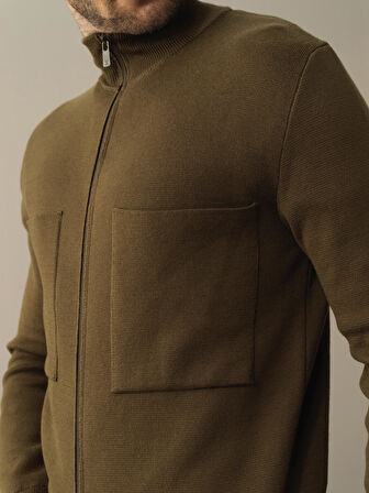 Xint Haki Oversize Cep Detaylı Hırka