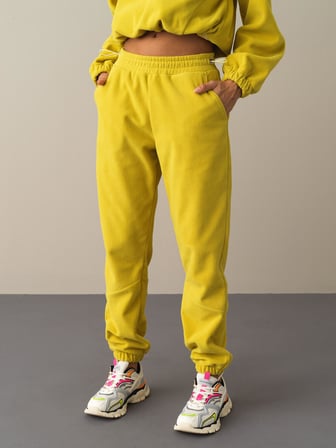 Xint Sarı Polar Sweat Pantolon