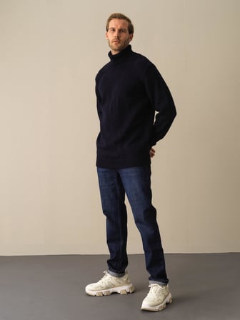 Xint Lacivert Regular Fit Kazak