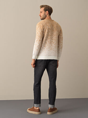 Xint Camel Bisiklet Yaka Regular Fit Kazak