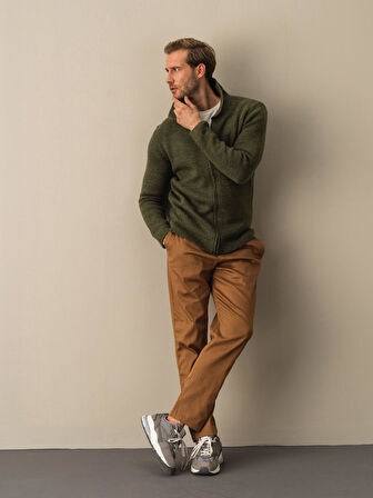 Xint Haki Polo Yaka Regular Fit Hırka