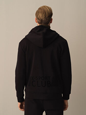 Xint Siyah Regular Fit Sweatmont