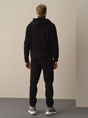 Xint Siyah Regular Fit Sweatmont