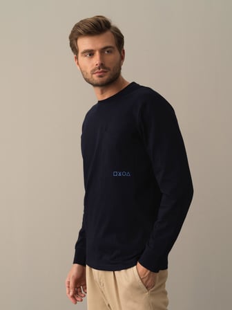 Xint Lacivert %100 Pamuk Regular Fit Tişört