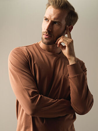 Xint Camel %100 Pamuk Regular Fit Tişört