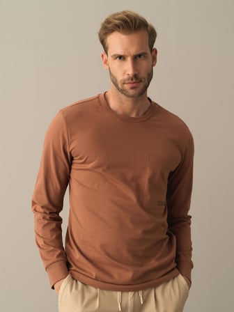 Xint Camel %100 Pamuk Regular Fit Tişört