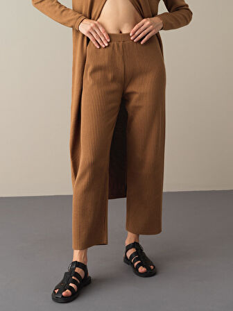 Xint Camel Oversize Triko Pantolon