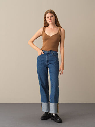 Xint Camel Slim Fit Triko Basic Atlet