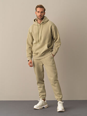 Xint Yeşil Oversize Basic Sweatshirt