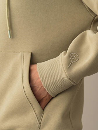 Xint Yeşil Oversize Basic Sweatshirt