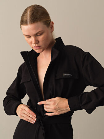 Xint Siyah Regular Fit Tulum