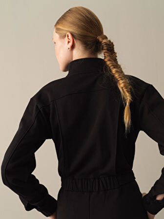 Xint Siyah Regular Fit Tulum