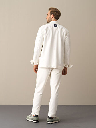 Xint Beyaz Regular Fit Gömlek Ceket