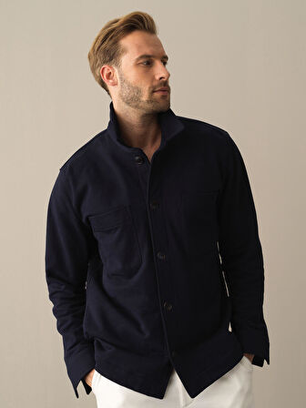 Xint Lacivert Regular Fit Gömlek Ceket