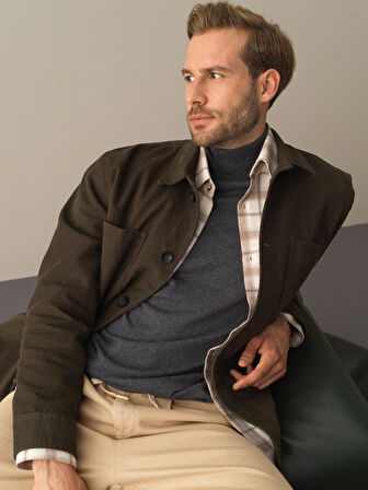 Xint Camel Regular Fit Gömlek Ceket