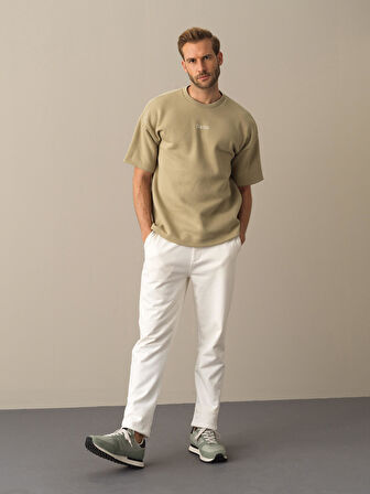 Xint Beyaz Regular Fit Jogger Pantolon